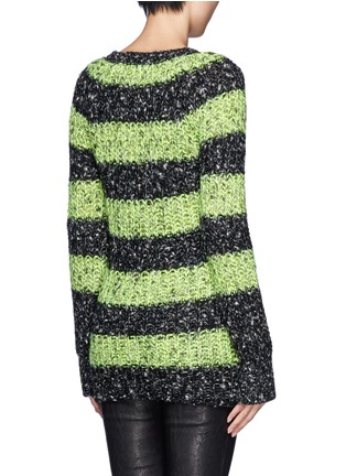 Back View - Click To Enlarge -  - Thick striped sweater