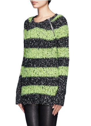 Front View - Click To Enlarge -  - Thick striped sweater