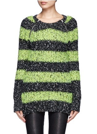 Main View - Click To Enlarge -  - Thick striped sweater