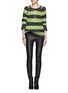 Figure View - Click To Enlarge -  - Thick striped sweater