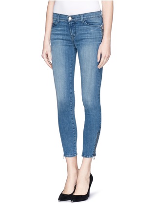 Front View - Click To Enlarge - J BRAND - 'Photo Ready Tali' zip skinny jeans