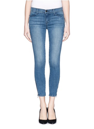 Main View - Click To Enlarge - J BRAND - 'Photo Ready Tali' zip skinny jeans