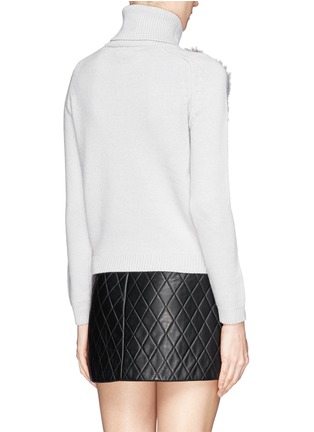 Back View - Click To Enlarge - OPENING CEREMONY - 'Heather' Striped Turtleneck Sweater