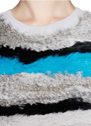 Detail View - Click To Enlarge - OPENING CEREMONY - Rabbit fur wool tank top