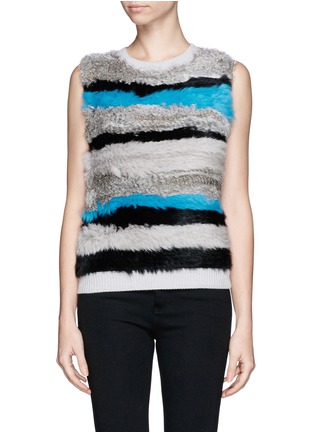 Main View - Click To Enlarge - OPENING CEREMONY - Rabbit fur wool tank top