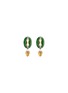 Main View - Click To Enlarge - SAMUEL KUNG - Diamond jade 18k gold earrings
