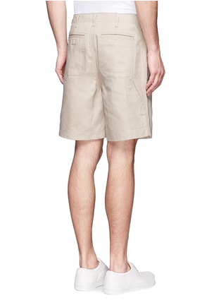 Back View - Click To Enlarge - SACAI - Cotton-linen shorts