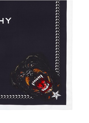 Detail View - Click To Enlarge - GIVENCHY - Rottweiller print silk scarf