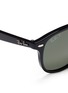 Detail View - Click To Enlarge - RAY-BAN - 'RB2183' metal double bridge acetate polarised sunglasses