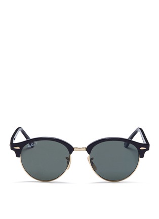 Main View - Click To Enlarge - RAY-BAN - 'Clubround' acetate browline sunglasses