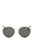 Main View - Click To Enlarge - RAY-BAN - 'Round Double Bridge' metal sunglasses