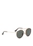 Figure View - Click To Enlarge - RAY-BAN - 'Round Double Bridge' metal sunglasses