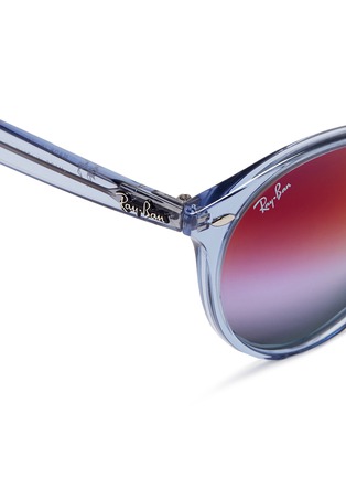 Detail View - Click To Enlarge - RAY-BAN - RB2180 clear plastic gradient mirror sunglasses