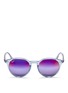Main View - Click To Enlarge - RAY-BAN - RB2180 clear plastic gradient mirror sunglasses