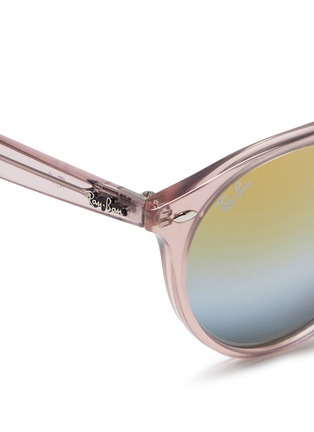 Detail View - Click To Enlarge - RAY-BAN - RB4279 clear plastic double bridge gradient mirror sunglasses