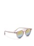 Figure View - Click To Enlarge - RAY-BAN - RB4279 clear plastic double bridge gradient mirror sunglasses