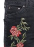 Detail View - Click To Enlarge - TOPSHOP - 'Moto' rose embroidered Mom jeans