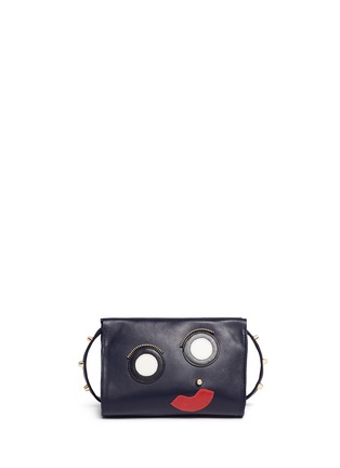 Main View - Click To Enlarge - A-ESQUE - 'Box Clutch 02 E-Motion' leather bag