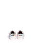 Back View - Click To Enlarge - STELLA MCCARTNEY - 'Rooster' pineapple print twill kids sneakers