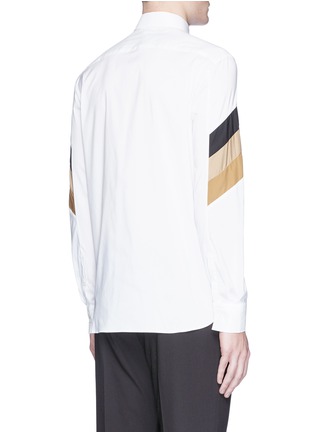 Back View - Click To Enlarge - NEIL BARRETT - 'Retro Modernist' patch poplin shirt