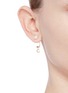 Figure View - Click To Enlarge - DELFINA DELETTREZ - ABC Micro Eye Piercing' freshwater pearl 18k yellow gold single earring – C
