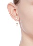 Figure View - Click To Enlarge - DELFINA DELETTREZ - ABC Micro Eye Piercing' freshwater pearl 18k yellow gold single earring – E
