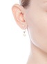 Figure View - Click To Enlarge - DELFINA DELETTREZ - ABC Micro Eye Piercing' freshwater pearl 18k yellow gold single earring – N