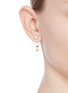 Figure View - Click To Enlarge - DELFINA DELETTREZ - ABC Micro Eye Piercing' freshwater pearl 18k yellow gold single earring – P