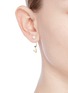 Figure View - Click To Enlarge - DELFINA DELETTREZ - ABC Micro Eye Piercing' freshwater pearl 18k yellow gold single earring – V