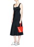 Figure View - Click To Enlarge - VICTORIA BECKHAM - Crepe flare dress