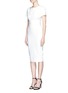 Figure View - Click To Enlarge - VICTORIA BECKHAM - Floral convertible front jersey dress