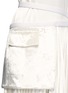 Detail View - Click To Enlarge - VICTORIA BECKHAM - Pleated velvet skirt satin bustier dress