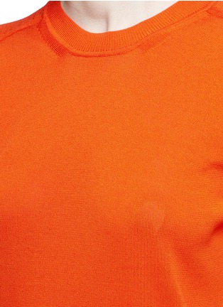 Detail View - Click To Enlarge - VICTORIA BECKHAM - Double-faced knit sweater