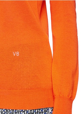 Detail View - Click To Enlarge - VICTORIA BECKHAM - Double-faced knit sweater