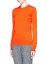 Front View - Click To Enlarge - VICTORIA BECKHAM - Double-faced knit sweater