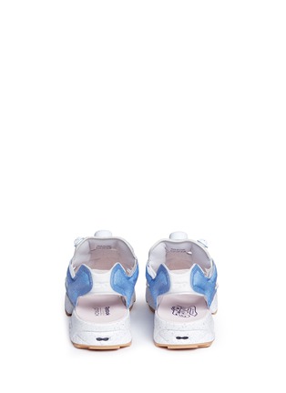 Back View - Click To Enlarge - REEBOK - x Joyrich 'InstaPump Fury' denim print sandals