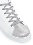 Detail View - Click To Enlarge - RENÉ CAOVILLA - Strass toe cap patent leather sneakers