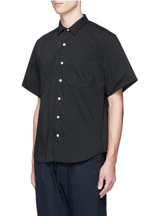 Front View - Click To Enlarge - NANAMICA - 'Wind' mesh insert COOLMAX® short sleeve shirt