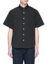 Main View - Click To Enlarge - NANAMICA - 'Wind' mesh insert COOLMAX® short sleeve shirt