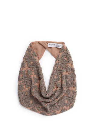 Main View - Click To Enlarge - MIGNONNE GAVIGAN - 'Dakota' beaded silk chiffon scarf necklace
