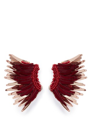 Main View - Click To Enlarge - MIGNONNE GAVIGAN - 'Mini Madeline' beaded sequin feather earrings