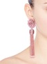 Figure View - Click To Enlarge - MIGNONNE GAVIGAN - 'Lana' beaded pompom tassel earrings