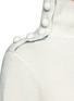 Detail View - Click To Enlarge - CRUSH COLLECTION - x Du Juan button shoulder turtleneck cashmere sweater