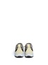 Figure View - Click To Enlarge - AKID - 'Stone' colourblock suede toddler moccasin boots