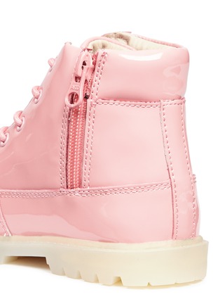 Detail View - Click To Enlarge - AKID - 'Atticus' patent leather toddler boots