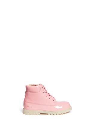 Main View - Click To Enlarge - AKID - 'Atticus' patent leather toddler boots