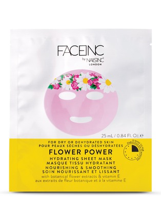 Main View - Click To Enlarge - NAILS INC - Face inc Flower Power Hydrating Sheet Mask - Nourishing & Smoothing