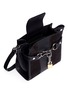  - ALEXANDER WANG - 'Attica' mini suede and leather chain satchel