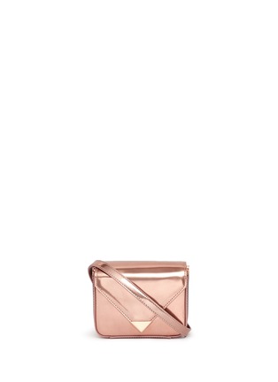 Main View - Click To Enlarge - ALEXANDER WANG - 'Prisma' mini metallic leather envelope sling bag