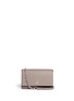 Main View - Click To Enlarge - TORY BURCH - 'Robinson' saffiano leather chain wallet